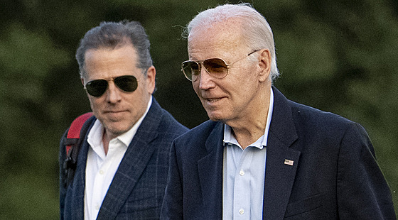 Hunter Biden (vlevo) a Joe Biden na snímku z léta 2023