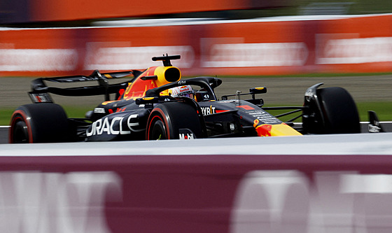 Max Verstappen bhem kvalifikace Velké ceny Japonska.