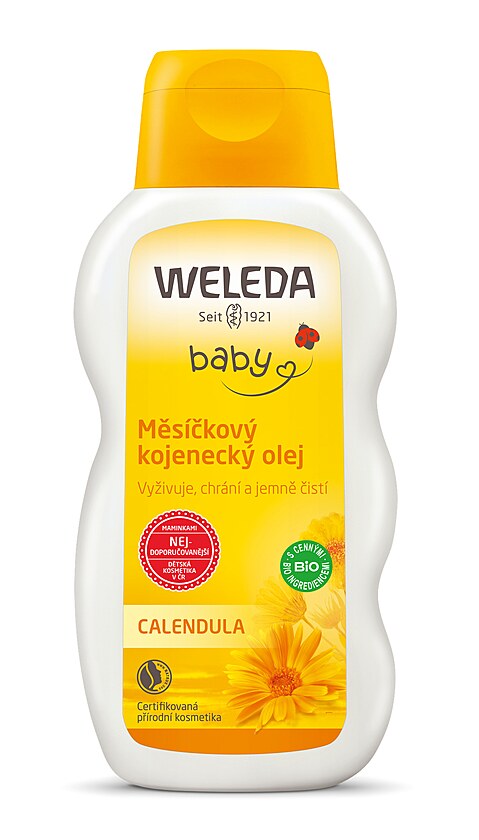 Měsíčkový kojenecký olej
