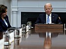 Joe Biden a Kamala Harrisová v Bílém dom (25. záí 2023)