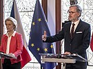 Petr Fiala pi projevu na Green Deal Summitu v Praze. (26. 9. 2023)