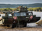 Obojivelná mostní vozidla Amphibie M3 v akci