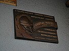 Pamtní deska Gustava Havla v praských Vrovicích