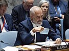Albánský premiér Edi Rama pedsedá Rad bezpenosti OSN. (20. záí 2023)