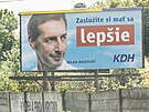 Pedvolební billboard slovenského Kesanskodemokratického hnutí (19. ervence...