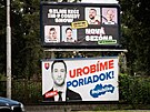 Pedvolební billboard slovenské strany Republika (9. srpna 2023)