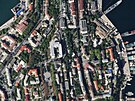 Satelitní snímky ukazují zásah ruského sídla ernomoské flotily v Sevastopolu...