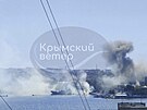 Zásah ruského sídla ernomoské flotily v Sevastopolu na Krymu (22. záí 2023)