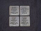 V Ostrav� p�ibylo dvaadvacet nov�ch stolperstein�, je� p�ipom�naj� v...