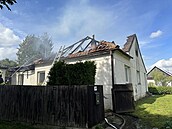 Výbuch a požár domu v Otinovsi na Prostějovsku (21. září 2023)