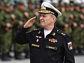 Velitel ruské Černomořské flotily, admirál Viktor Sokolov (27. září 2022)