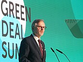 Premiér Petr Fiala při projevu na Green Deal Summitu v Praze (26. 9. 2023)