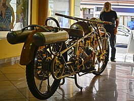 Patrn jediný parní motocykl v Evrop mohou lidé  vidt na výstav v Táboe.