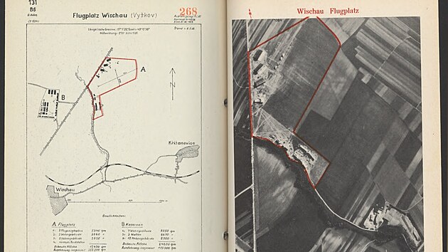 Leti�t� Vy�kov z Atlasu �eskoslovensk�ch leti��, vyd�no 1. srpna 1938