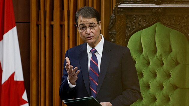 Pedseda doln komory kanadskho parlamentu Anthony Rota (22. listopadu 2021)