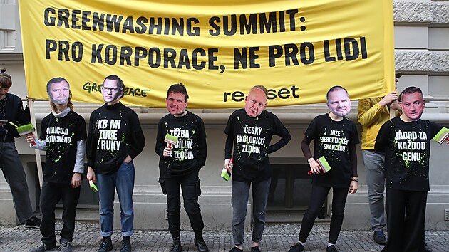 Green Deal Summit v Praze doprovz i protesty. (26. 9. 2023)