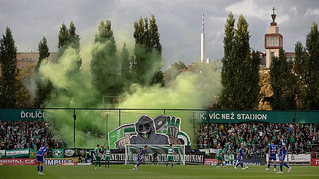 Atmosfra na stadionu Bohemians pi zpase se Sigmou Olomouc