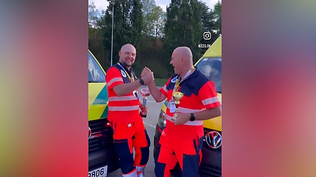 Soutěž řidičů záchranek vyhrála dvojice z Olomouckého kraje