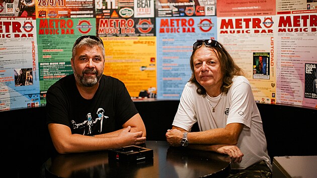 Provozovatelé brněnského Metro Music Baru Josef Buchta (vlevo) a Pavel Řehoř...