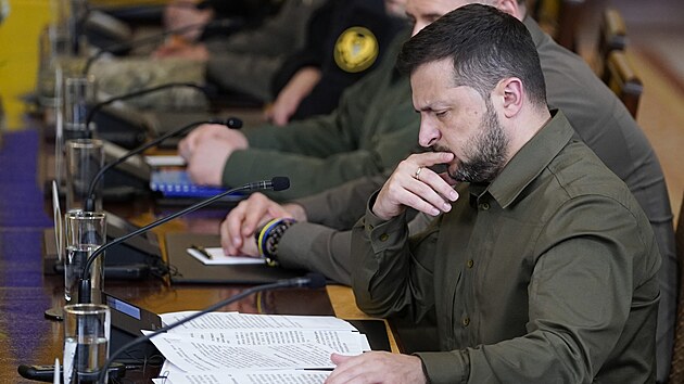 Ukrajinský prezident Volodymyr Zelenskyj dorazil na jednání se svým americkým protějškem Joem Bidenem v západním křídle Bílého domu. (21. září 2023)