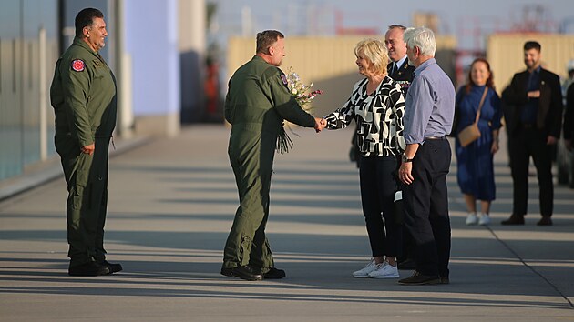 vou n�v�t�vu Jihomoravsk�ho kraje Pavel zakon�il na z�kladn� vrtuln�kov�ho letectva v N�m�ti nad Oslavou. (27. z��� 2023)