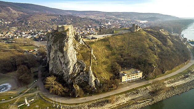 Z��cen�na hradu Dev�n nad soutokem Moravy a Dunaje