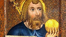 Svatý Václav. Jedna z gotických deskových maleb Mistra Theodorika v Kapli sv....