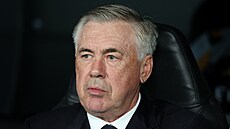 Carlo Ancelotti, trenér fotbalist� Realu, b�hem utkání s Unionem Berlín.