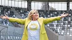 Alena Schillerová v hradecké arén (31. srpna 2023)