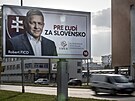 Pedvolební billboard slovenské strany Smr-SD v Bratislav (30. záí 2023)