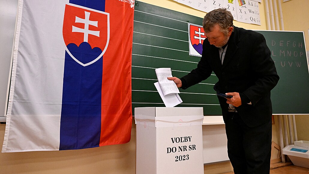 Volby do slovenského parlamentu v obci Trenianske Stankovce na Slovensku (30....