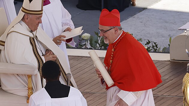 Pape Frantiek ve Vatiknu slavnostn jmenoval 21 novch kardinl. (30. z 2023)