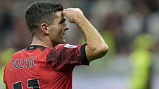 Christian Pulisic z AC Milán slaví svoji trefu.