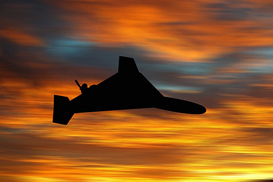 Ruský dron Šáhid-136 při útoku na Ukrajinu (3. listopadu 2022)