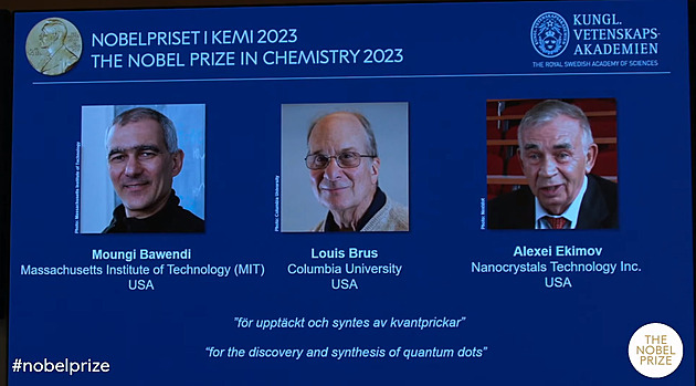 Nobelova cena za chemii byla udělena objevu kvantových teček