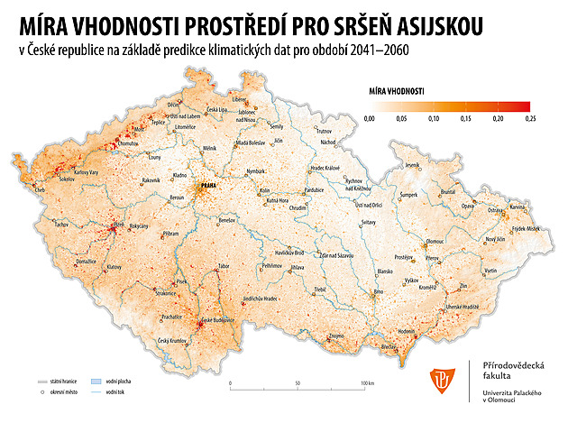 Invaze sršně asijské hrozí hlavně kolem Plzně a Budějovic, zjistili vědci