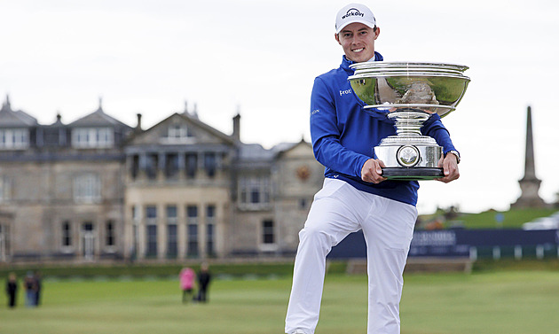 Deštěm trápený turnaj v St. Andrews vyhrál anglický golfista Fitzpatrick