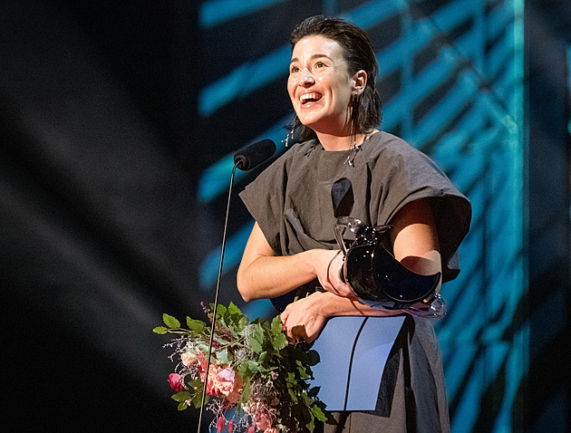 Here�ka Karolína Baranová získala Cenu Thálie. (30. zá�í 2023)