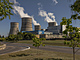 Pohled na Rivnenskou jadernou elektrárnu na Ukrajině (10. září 2023)