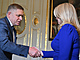 Prezidentka Zuzana Čaputová se v Bratislavě setkala s Robertem Ficem, kterého...