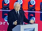 Pedseda polské strany Právo a spravedlnost Jaroslaw Kaczynski na sjezdu v...