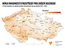 M�ra vhodnosti prost�ed� pro sr�e� asijskou v �esk� repulbice na z�klad�...
