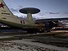 Ruský pionání letoun Berijev A-50U na letecké základn Machuliij (2. února...