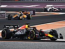 Max Verstappen bhem sprintu v Kataru
