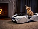 BMW na apríla pilo s inovativním psím pelechem ve tvaru BMW i8 s...
