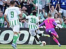 Mladíek Assane Diao z Betisu Sevilla stílí gól Spart  v utkání Evropské...