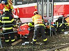 Nehoda tramvaje na Rennesk� t��d� v Brn�. Pod soupravou z�stal zakl�n�n� mlad�...