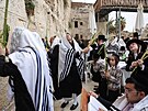 idé oslavují svátek sukot v Jeruzalém (4. íjna 2023)