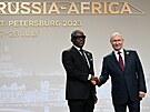 Viceprezident Rovníkové Guineje Teodoro Nguema Obiang Mangue a ruský prezident...