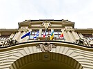 Hlavní msto Praha na budovu Nové radnice vyvsilo vlajku Izraele na znak...